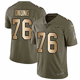 Nike Chargers 76 Russell Okung Olive Gold Salute To Service Limited Jersey Dzhi,baseball caps,new era cap wholesale,wholesale hats